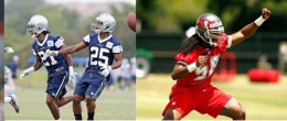 Players pictured in the NFL talent announcement